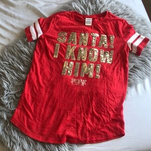 VS PINK Holiday Bling Shirt